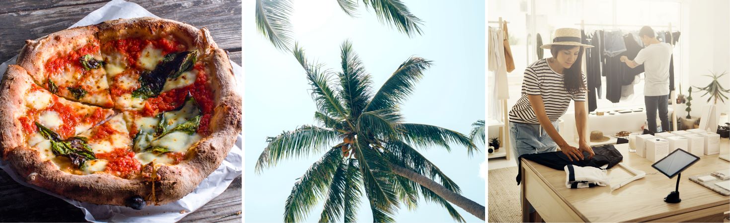 Vsit Maui Mall for pizza, palm trees, and shopping